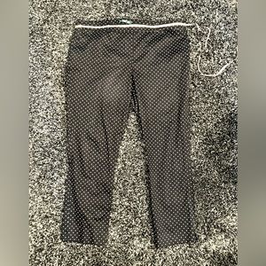 Ralph Lauren black & white polka dot pants